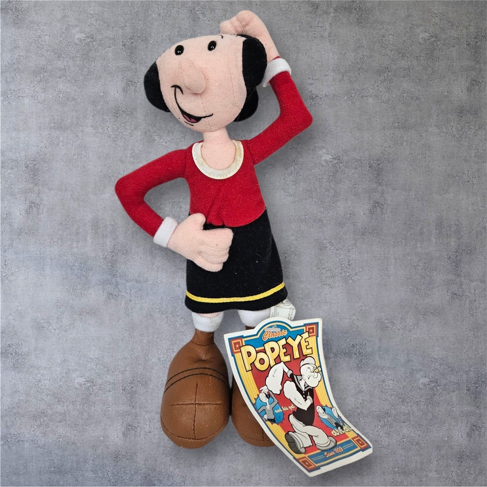 Olive Oyl Plush Stuffins CVS‎ Exclusive Popeye Cartoon Doll Toy New Defects